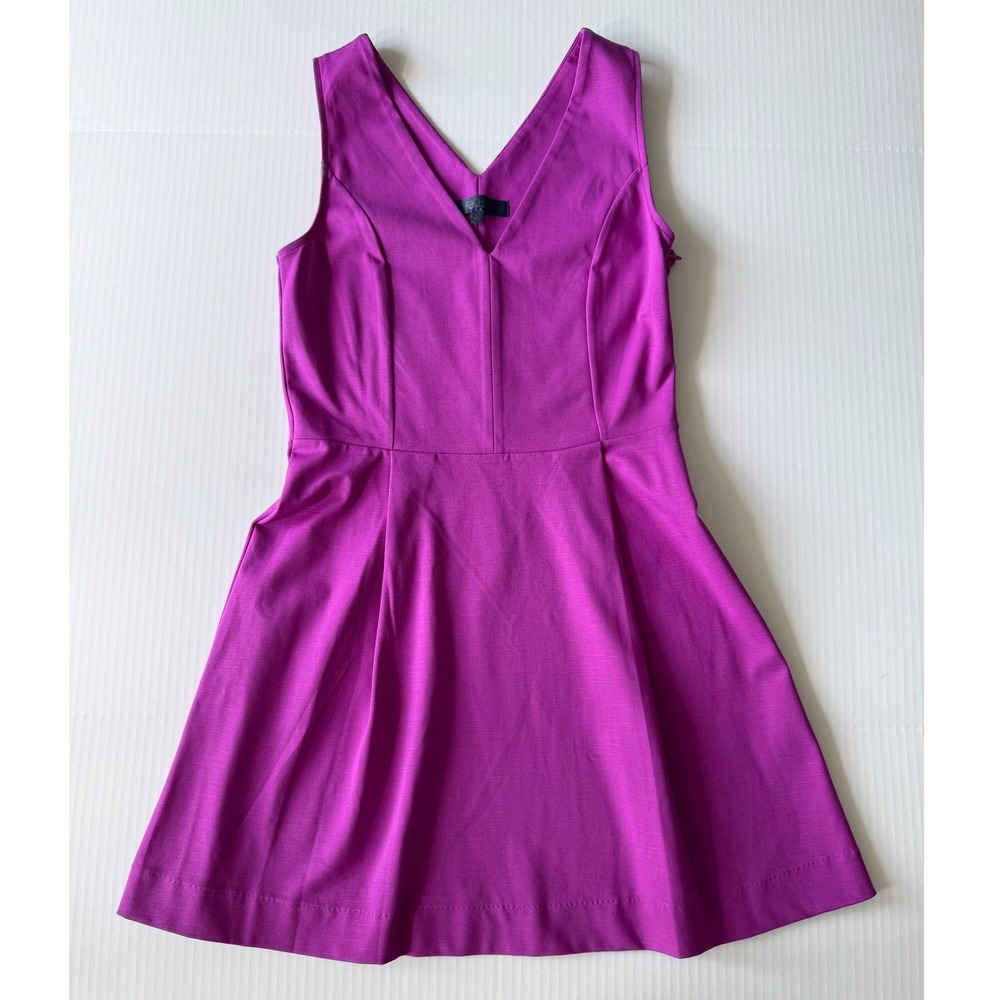 Rachel Rachel Roy Purple Fit and Flare Dress Womens Size S V-Neck Sleeveless